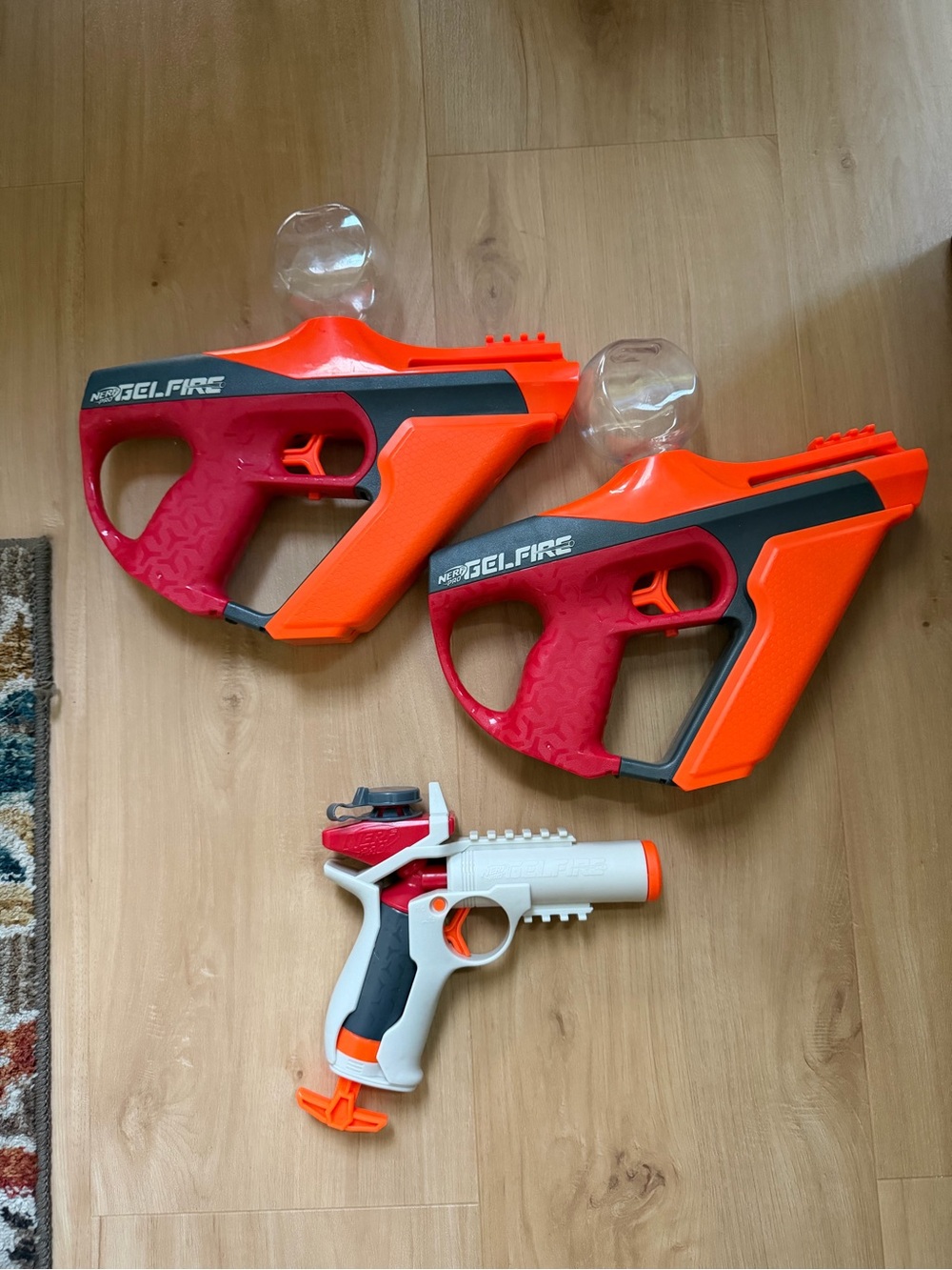 Nerf Gel-Fire Red, Orange & White Gel Blaster Trio